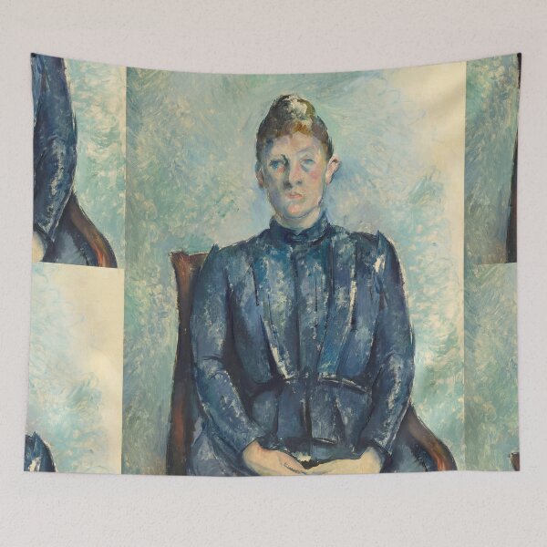 Item preview, Portrait of Madame Cezanne by Paul Cézanne: Post Impressionist Wall Art designed and sold by artofuniverse.