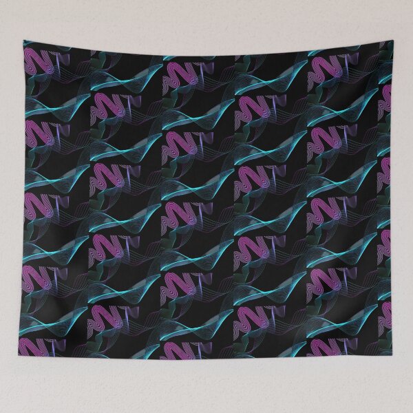 Item preview, The Sound of Silence - Abstract Musical Waves designed and sold by Mini Pixel Perfect Co..