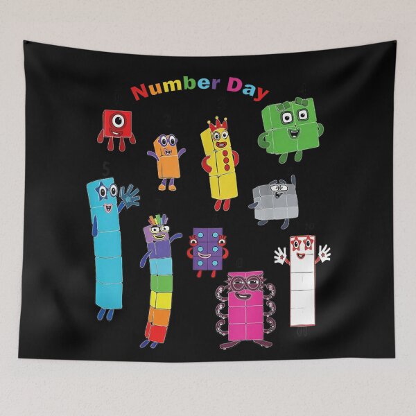 Item preview, Colorful Number Day Educational Math Characters For Teachers And School Kids Art designed and sold by Phil Ben.