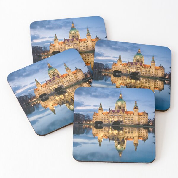 Item preview, City Hall of Hannover in the evening designed and sold by Michael Abid.