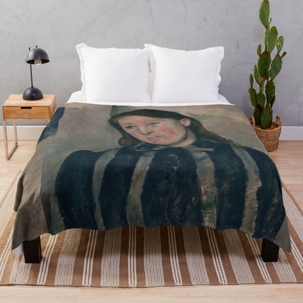 Item preview, Portrait of Madame Cezanne by Paul Cézanne: Post Impressionist Portrait Print designed and sold by artofuniverse.