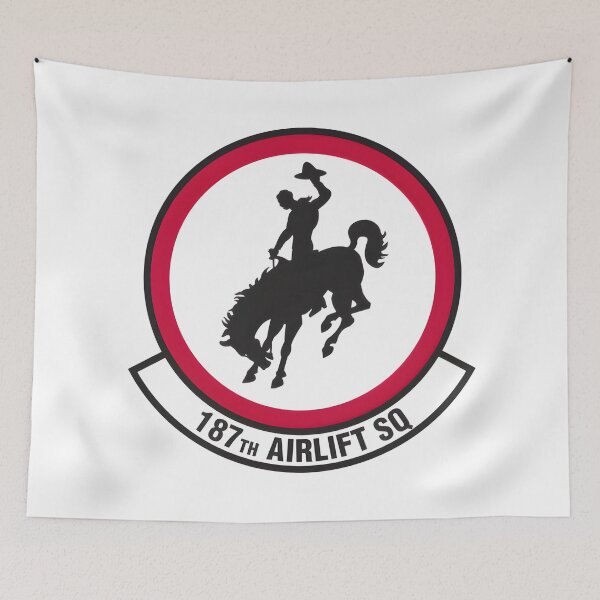 Item preview, 187th Airlift Squadron Cowboy Emblem designed and sold by CharlieDesings.