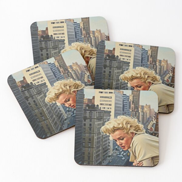 Item preview, Manhattan Muse: Marilyn Monroe High-Rise Impasto Portrait designed and sold by Art's Diner.