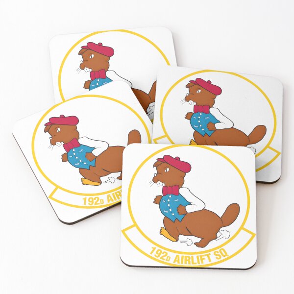 Item preview, 192d Airlift Squadron Beaver Mascot Emblem designed and sold by CharlieDesings.