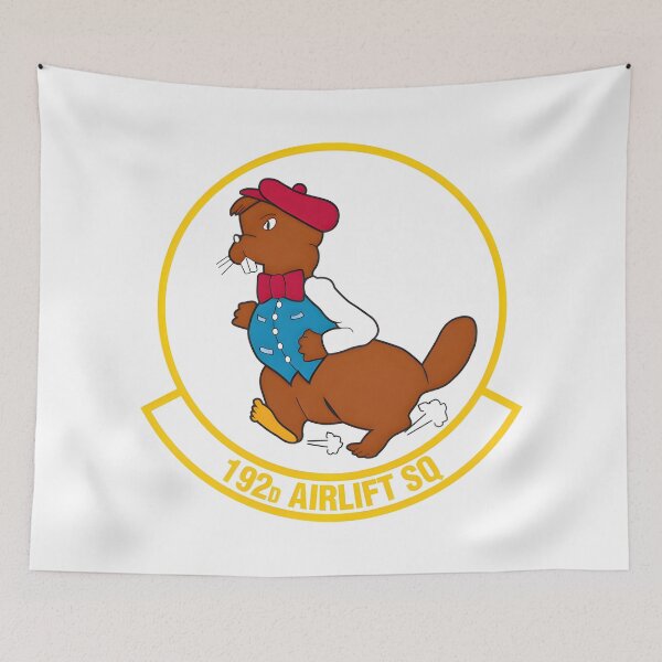 Item preview, 192d Airlift Squadron Beaver Mascot Emblem designed and sold by CharlieDesings.
