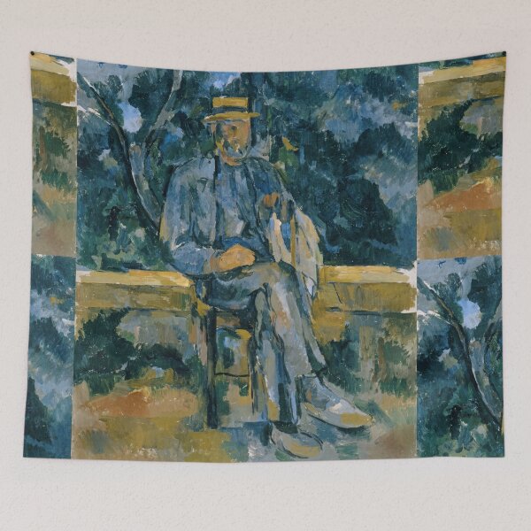 Item preview, Portrait of Peasant by Paul Cézanne: Post Impressionist fine art poster designed and sold by artofuniverse.