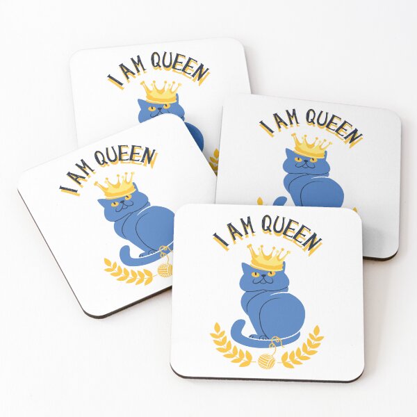 Item preview, I Am Queen Cat - Cute Royal Blue Cat Crown Design designed and sold by Colorful-Garden.