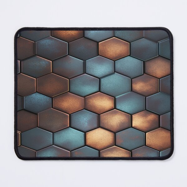 Item preview, Metallic Hexagonal Pattern designed and sold by HattrickFashion.