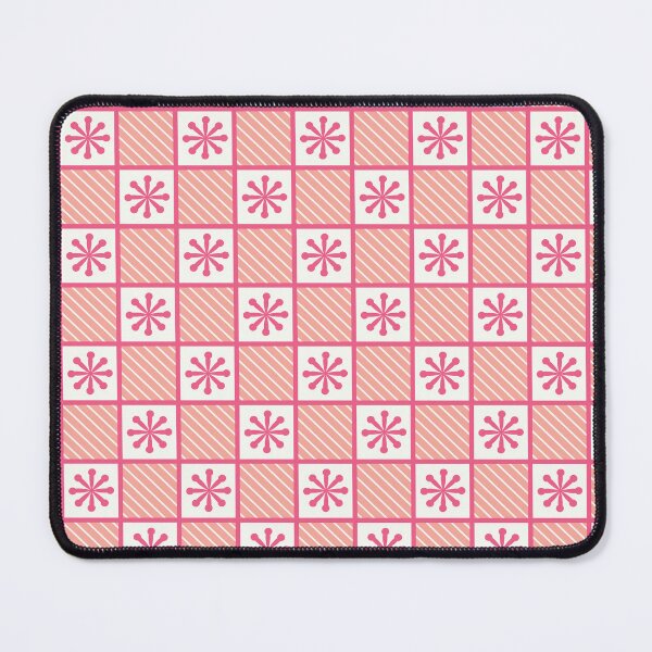 Item preview, Pink Retro Floral Tile Pattern designed and sold by Nadiacreativity.