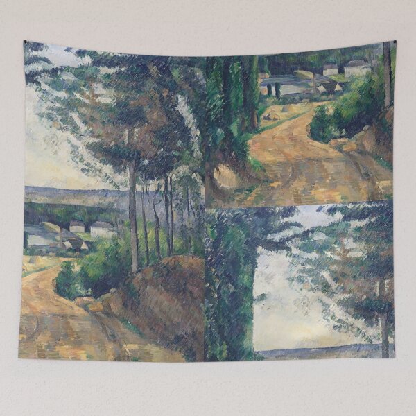 Item preview, Road Leading to the Lake by Paul Cézanne: Post Impressionist Landscape Poster designed and sold by artofuniverse.