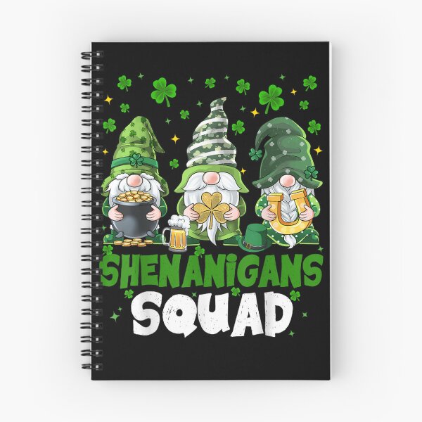 Item preview, Shenanigans Squad Lucky Gnomes St Patricks Day 2026 Irish Leprechaun Clover Art designed and sold by Chaya Reid.