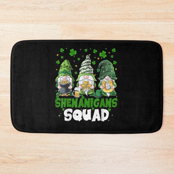 Item preview, Shenanigans Squad Lucky Gnomes St Patricks Day 2026 Irish Leprechaun Clover Art designed and sold by Chaya Reid.