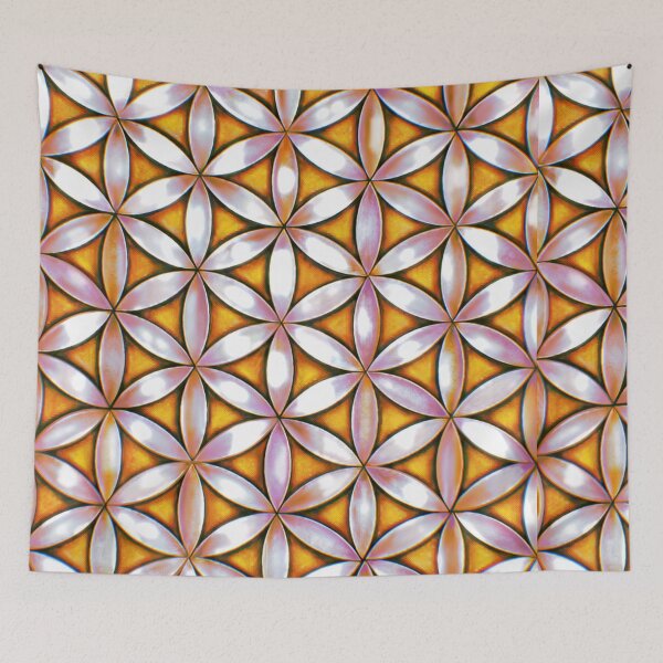 Item preview, Flower of Life Yellow Pearl  designed and sold by shantilovesart.