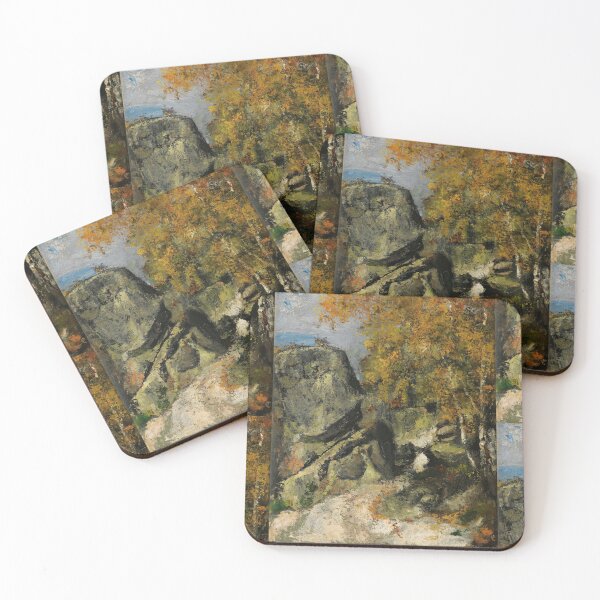 Item preview, Rochers Dans La Foret Fontainebleau by Paul Cézanne: Post Impressionist Landscape designed and sold by artofuniverse.