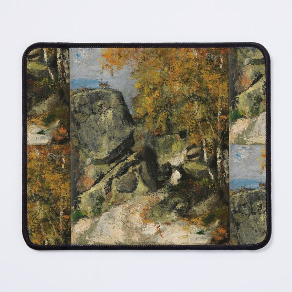Item preview, Rochers Dans La Foret Fontainebleau by Paul Cézanne: Post Impressionist Landscape designed and sold by artofuniverse.