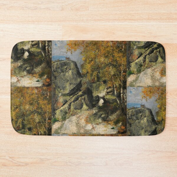 Item preview, Rochers Dans La Foret Fontainebleau by Paul Cézanne: Post Impressionist Landscape designed and sold by artofuniverse.