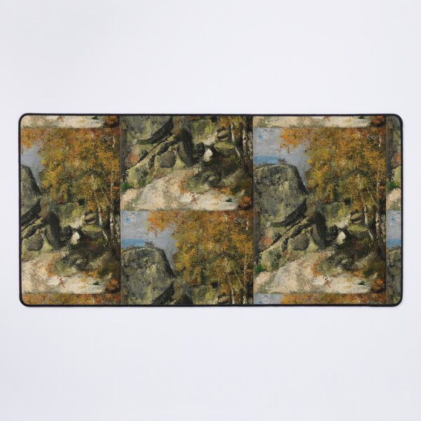 Item preview, Rochers Dans La Foret Fontainebleau by Paul Cézanne: Post Impressionist Landscape designed and sold by artofuniverse.