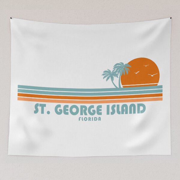 Item preview, St. George Island Florida Sun Palm Trees designed and sold by Esskay Designs.