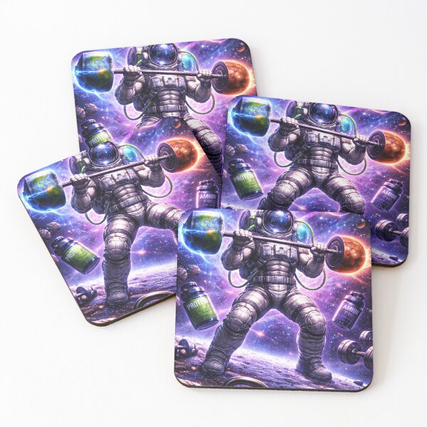 Item preview, Cosmic Gains – Interstellar Space Bodybuilder designed and sold by Gym4Studio.