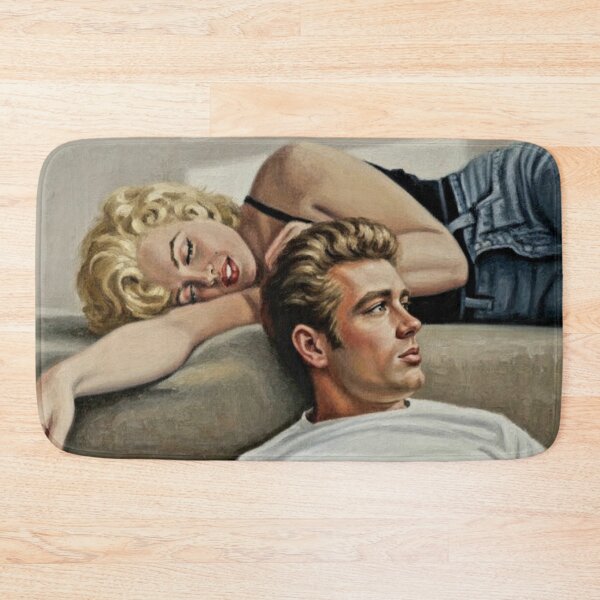 Item preview, The Beautiful and the Damned: Marilyn and James Dean Noir Impasto Portrait designed and sold by Art's Diner.