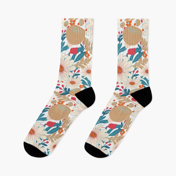 Item preview, Retro Floral Meadow – Seamless Pattern for Home & Tech Decor designed and sold by Clara Fruggeri.