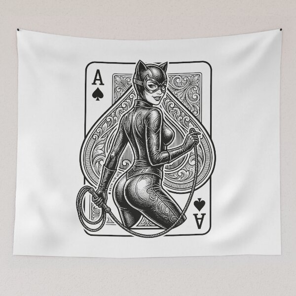 Item preview, Ace of Spades – Shadow Cat Queen designed and sold by JaaGo PopLab.