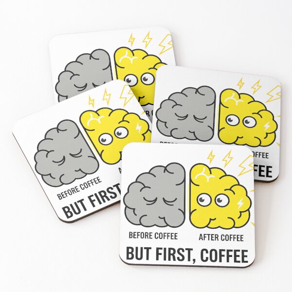 Item preview, But First, Coffee – Dark Roast Brain Activation designed and sold by Leader Designer.