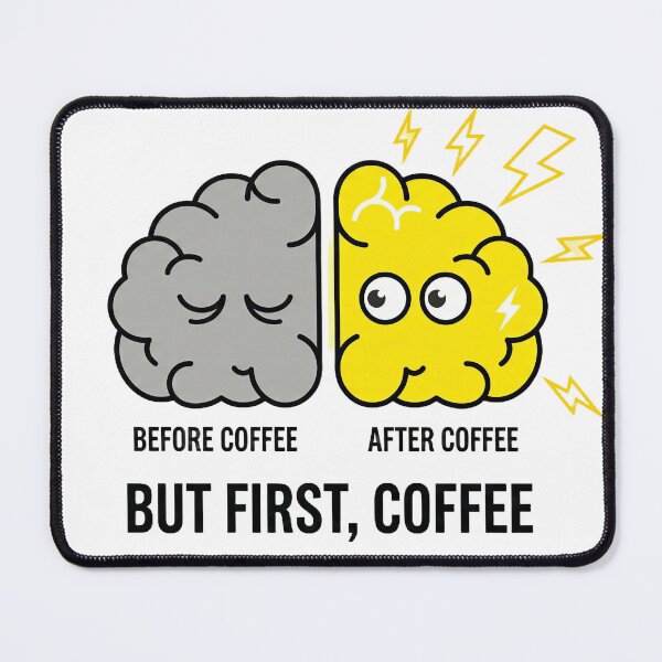 Item preview, But First, Coffee – Dark Roast Brain Activation designed and sold by Leader Designer.