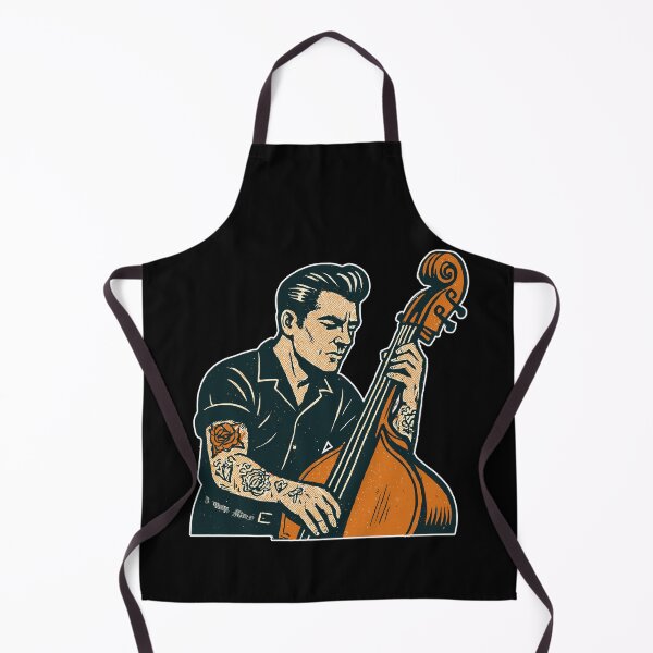 Item preview, Vintage Bassist: Rock n Roll, Tattoos & Double Bass designed and sold by Pineapple-Tree.