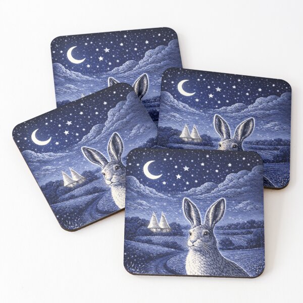 Item preview, Hare and Moon and Oast Houses designed and sold by chihuahuashower.