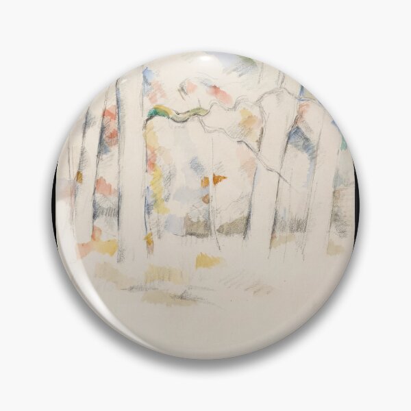 Item preview, Sous Bois Under the Trees by Paul Cézanne: Minimalist Forest Study Poster designed and sold by artofuniverse.