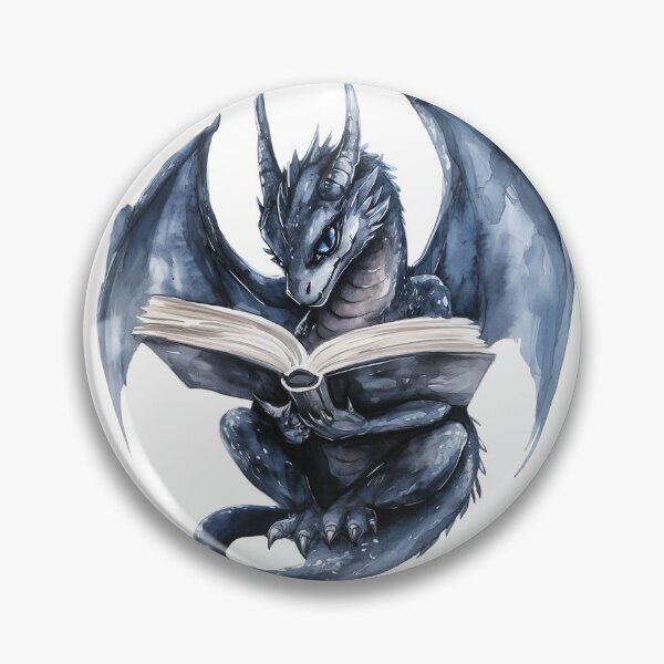 Item preview, Black Reading Dragon designed and sold by Bookdragon's Loot .