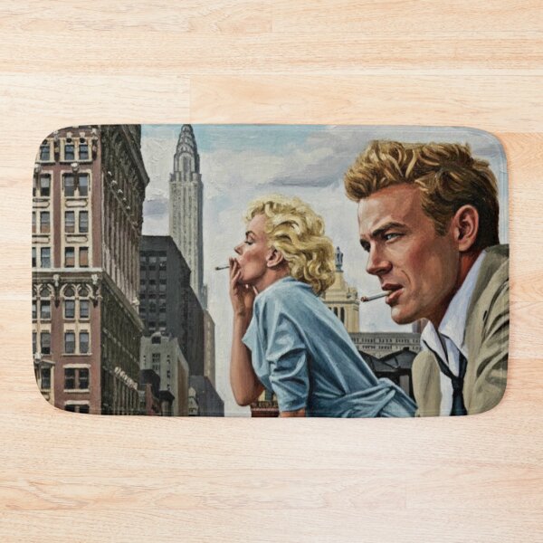 Item preview, The Skyline Dreamers: Marilyn and James Dean New York Impasto Portrait designed and sold by Art's Diner.