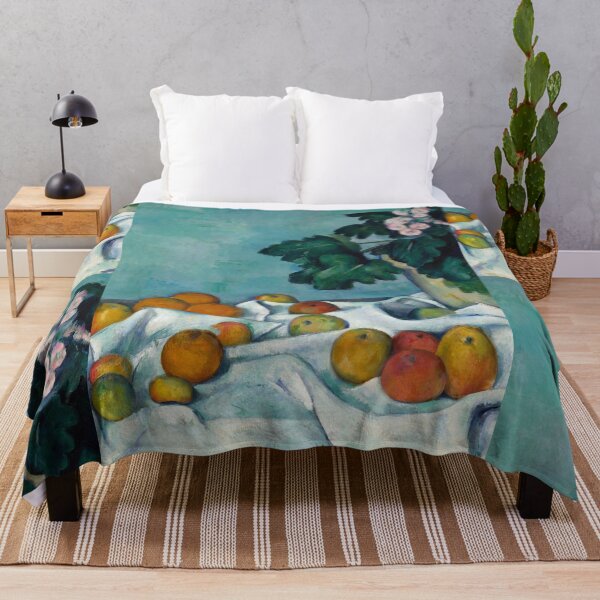 Item preview, Still Life With Apples and a Pot of Primroses by Paul Cézanne: Post-Impressionist Print designed and sold by artofuniverse.