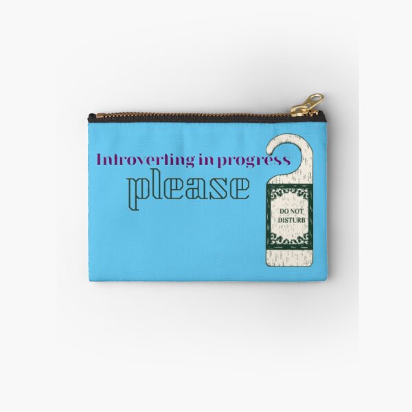 Item preview, Introverting In Progress - Relatable Introvert Quote Art designed and sold by Miheerala.