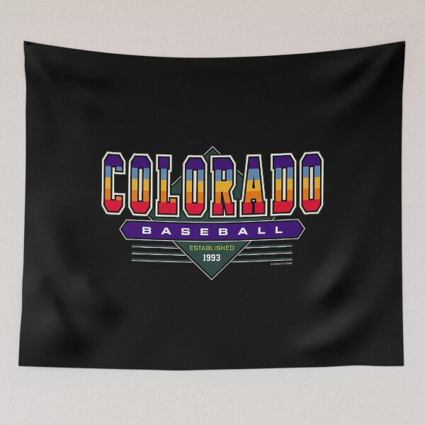 Artikelvorschau, Colorado Rockies Baseball-inspirierte 90er-Jahre-Retro-Kollektion entworfen und verkauft von MSartshop.