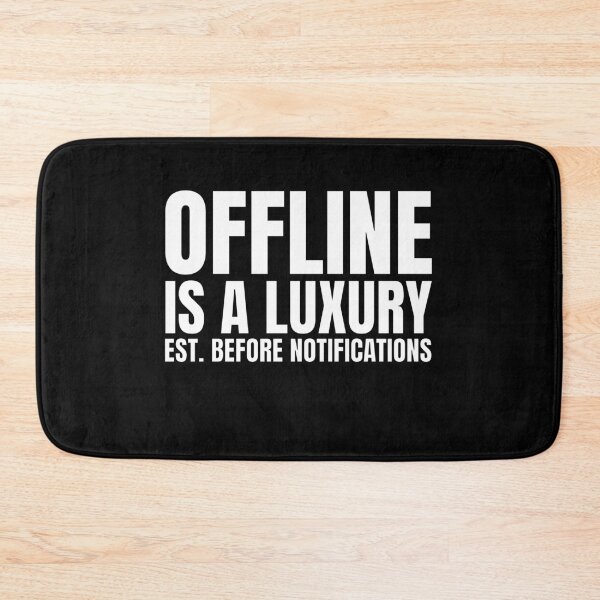 Item preview, Offline Is A Luxury T-Shirt – Digital Detox Minimal Typography Shirt designed and sold by quietvisualsco.