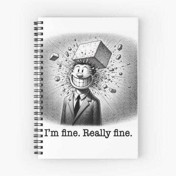 Item preview, I’m Fine. Really Fine. - Underground comix vibe designed and sold by DiamondSkyShirt.