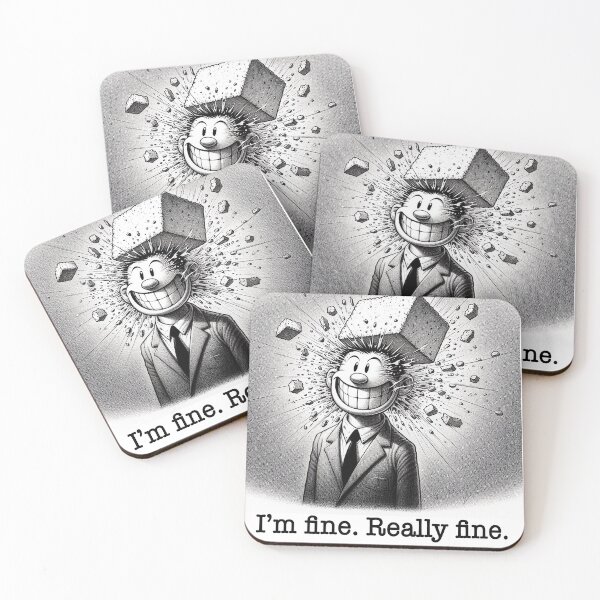 Item preview, I’m Fine. Really Fine. - Underground comix vibe designed and sold by DiamondSkyShirt.