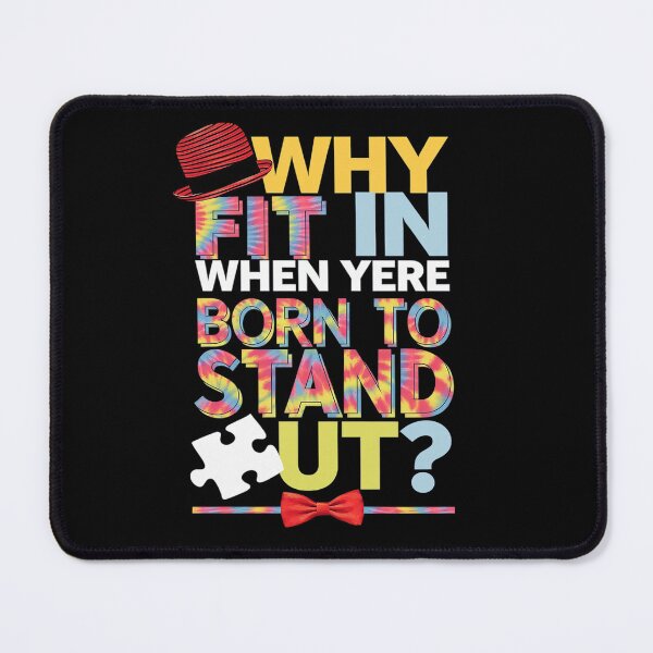 Item preview, Why Fit In Doctor Teacher Cat In Hat Cool Autism Awareness  designed and sold by angolinnArt.