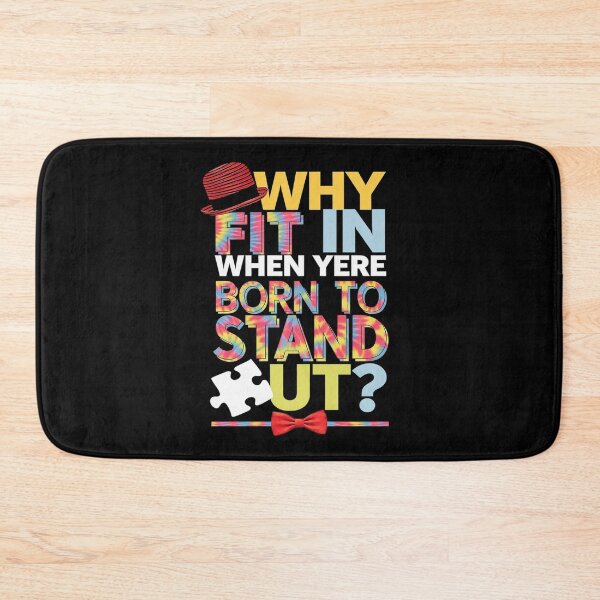 Item preview, Why Fit In Doctor Teacher Cat In Hat Cool Autism Awareness  designed and sold by angolinnArt.