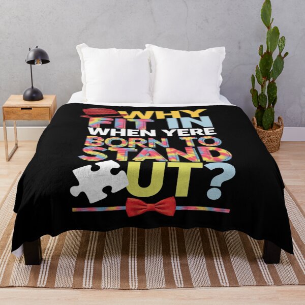 Item preview, Why Fit In Doctor Teacher Cat In Hat Cool Autism Awareness  designed and sold by angolinnArt.