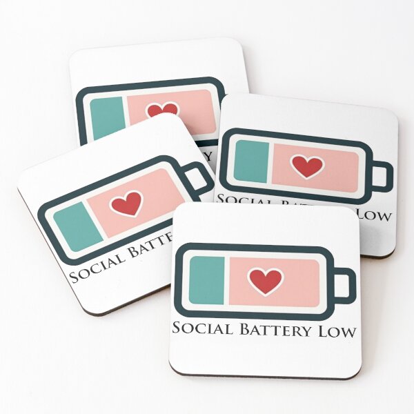Item preview, Social Battery Low Introvert Funny Design designed and sold by dkza.