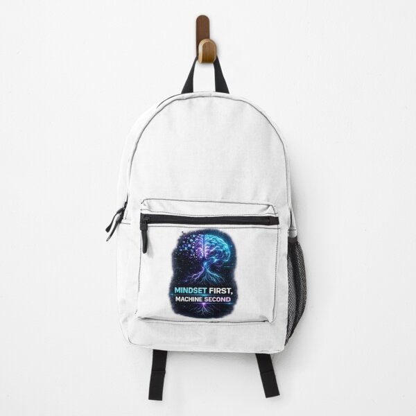 Item preview, Mindset First, Machine Second – Cyberpunk AI Brain Concept T-Shirt designed and sold by Ink & Attitude.