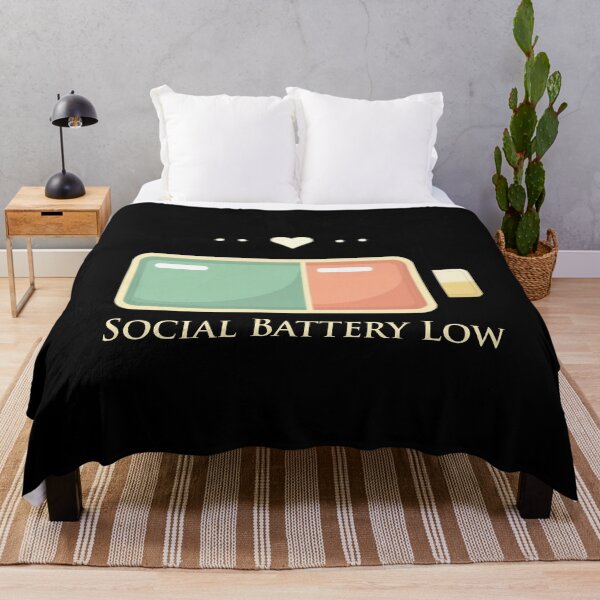 Item preview, Social Battery Low Introvert Funny Design designed and sold by dkza.