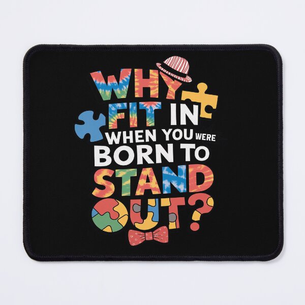 Item preview, Why Fit In Doctor Teacher Cat In Hat Cool Autism Awareness designed and sold by angolinnArt.