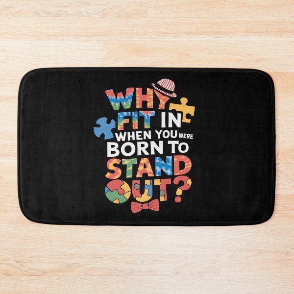 Item preview, Why Fit In Doctor Teacher Cat In Hat Cool Autism Awareness designed and sold by angolinnArt.