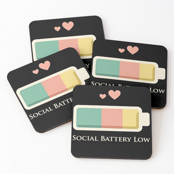 Item preview, Social Battery Low Introvert Funny Design designed and sold by dkza.