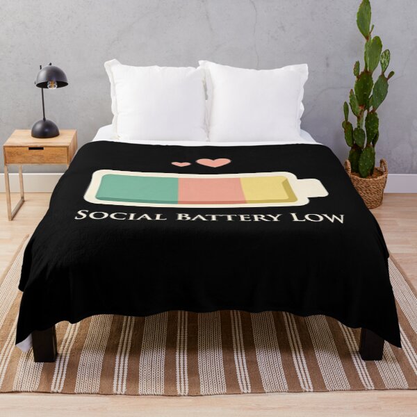 Item preview, Social Battery Low Introvert Funny Design designed and sold by dkza.