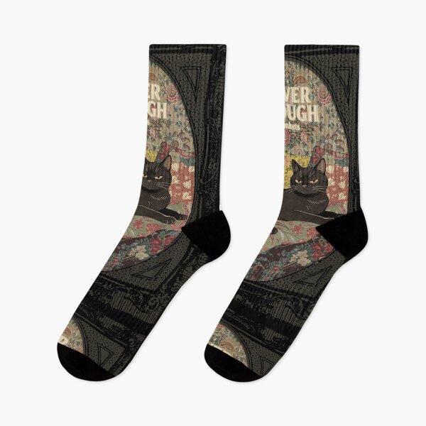 Item preview, Never Enough Blankets Black Cat Vintage Cottagecore Funny Quote designed and sold by TOTO GUYANA.